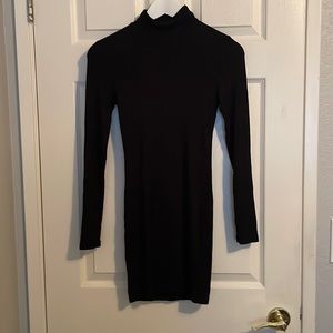 Small ribbed black turtleneck NWOT
